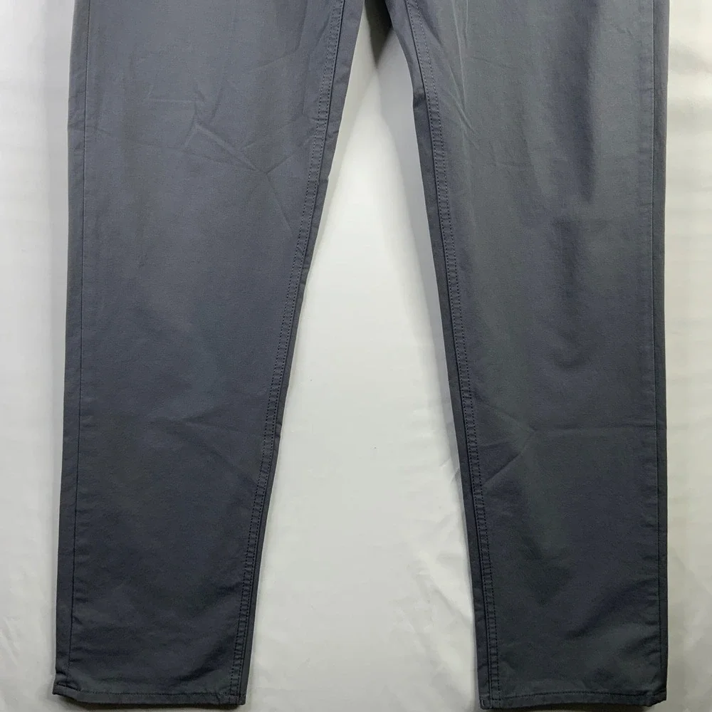 Vineyard Vines Mens On The Go Pant Gray Performance Chino Stretch 32x32